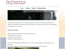 Tablet Screenshot of carperformancechipreviews.com